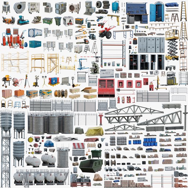 Industrial Mega Collection Realtime 3D model