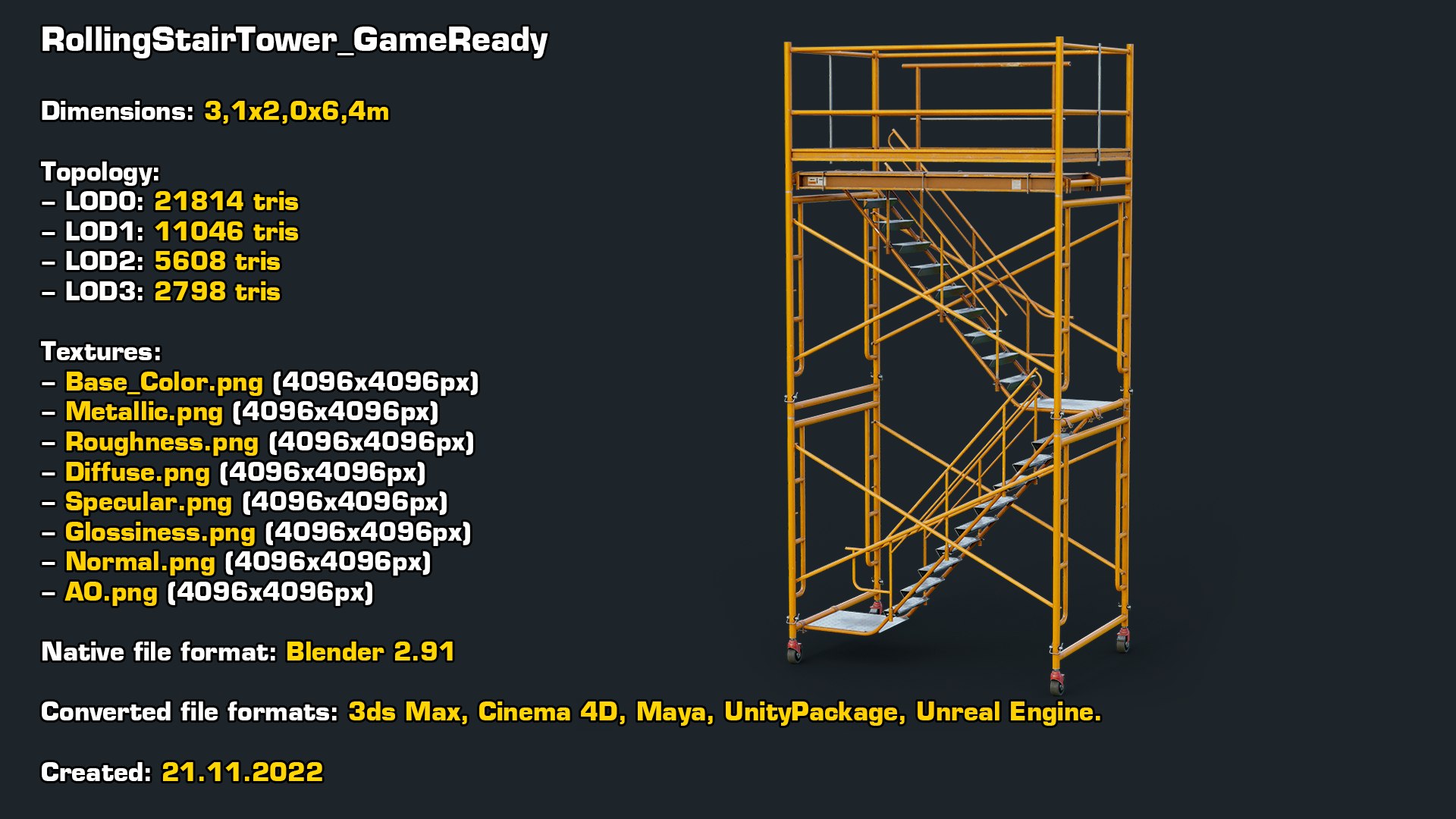 Industrial Mega Collection Realtime 3D model https://p.turbosquid.com/ts-thumb/Zs/hjPWTb/7Y/statsrollingstairstower/jpg/1720795152/1920x1080/fit_q87/579471cedfbb02d2319eb9824ce724461661048e/statsrollingstairstower.jpg