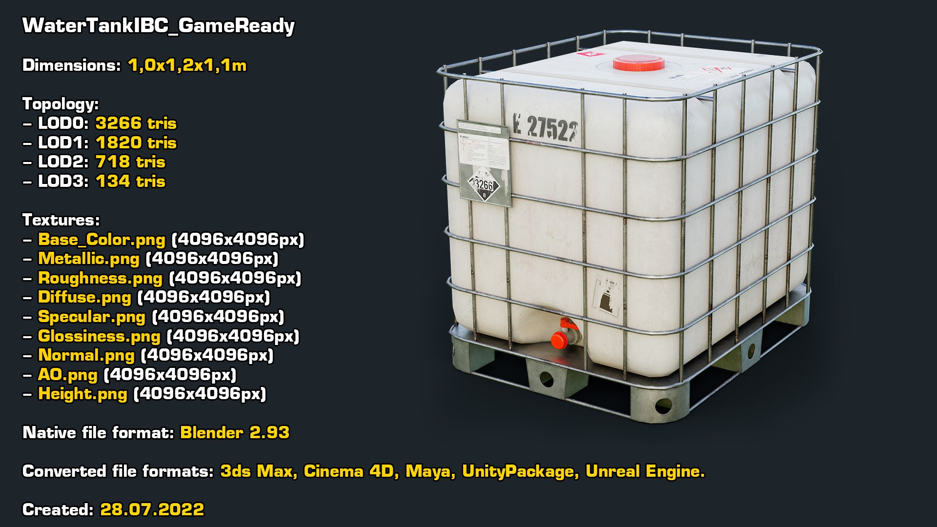 Industrial Mega Collection Realtime 3D model https://p.turbosquid.com/ts-thumb/Zs/hjPWTb/HR/statswatertankibc/jpg/1720797776/1920x1080/fit_q87/cc8d021339933b4a5eff992dd691e76e7302d3fb/statswatertankibc.jpg