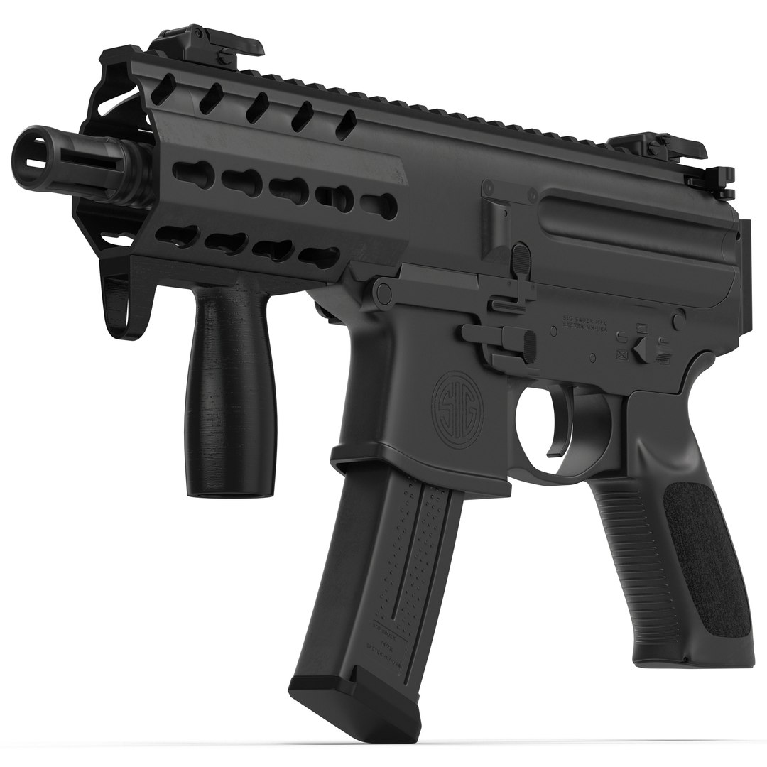 Machine Pistol Sig Sauer 3d Model