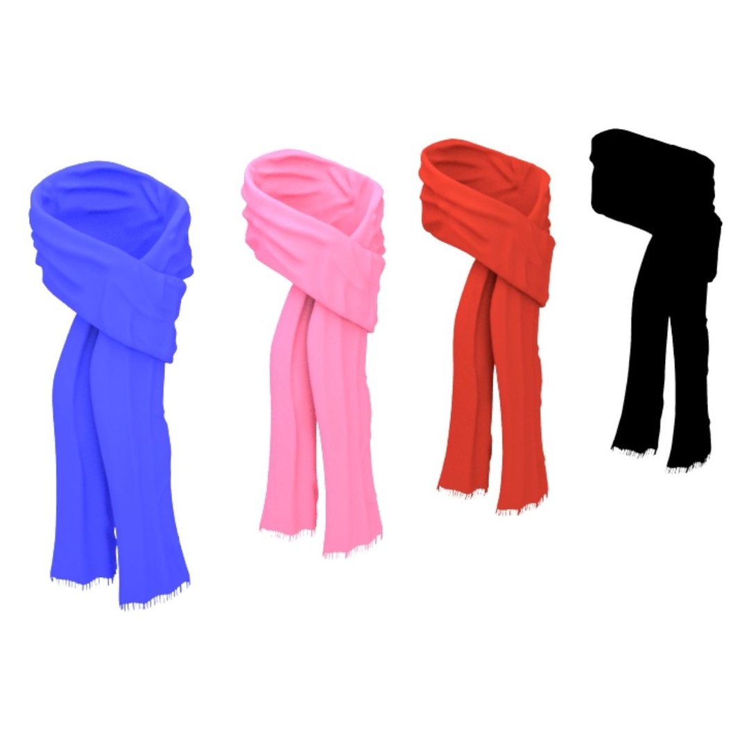 Scarf 3D Model - TurboSquid 1834463