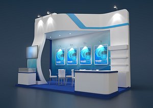 3D EXHIBITION STANS ZZ 18 sqm model