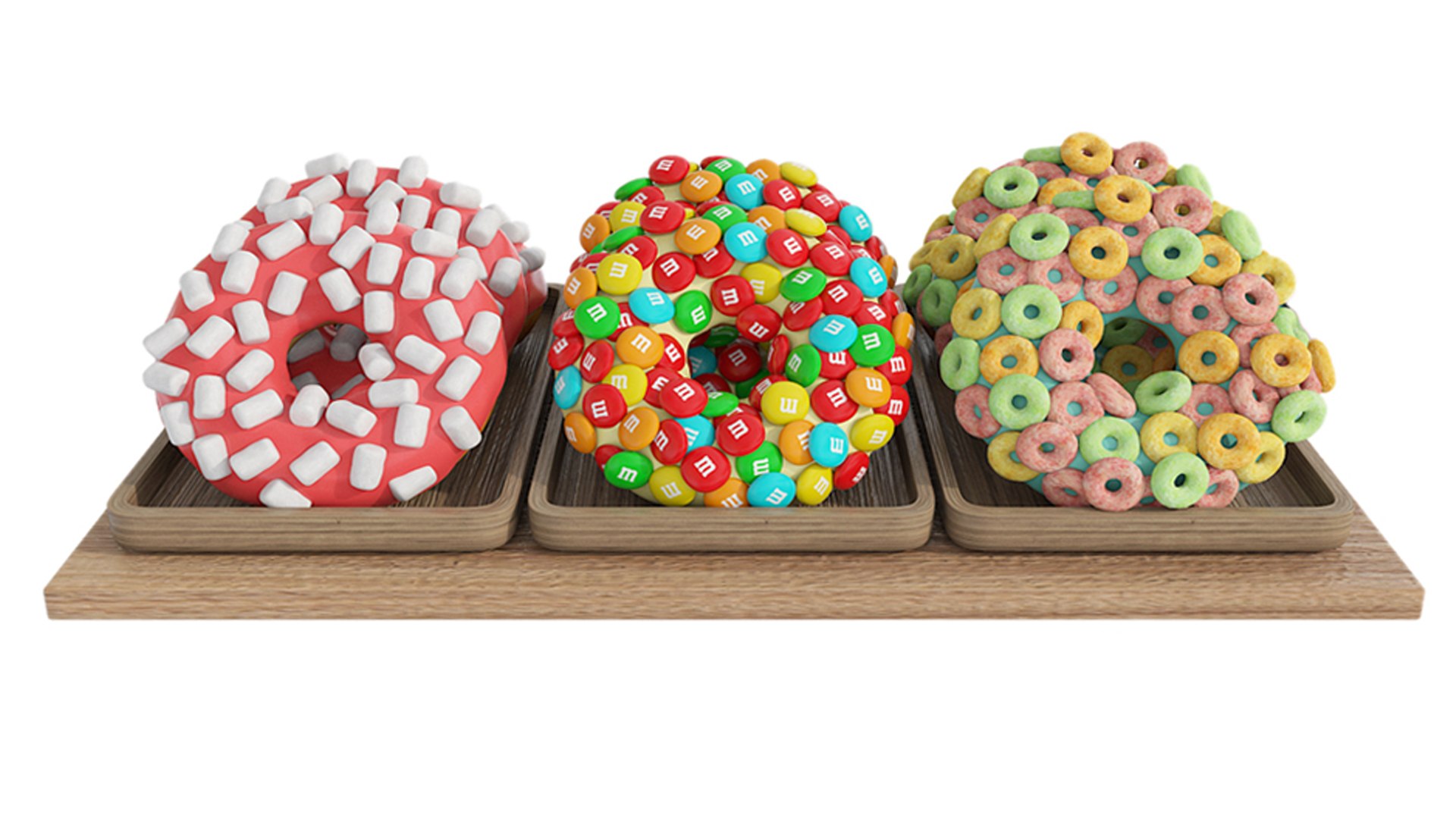 3D Donuts model https://p.turbosquid.com/ts-thumb/Zs/mRKa8O/Dw/03/jpg/1755704286/1920x1080/fit_q87/09ce28be068b9087efb9672dcb4278cbcb6c3535/03.jpg