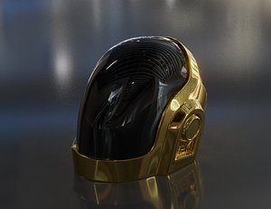 3D guy-manuel daft punk helmet