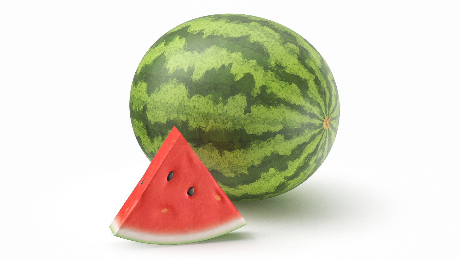 3D Watermelon Set Model - TurboSquid 2231276