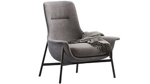 3D model Seymour Mid Fixed Chair