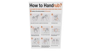 3D model Hand Rub Poster