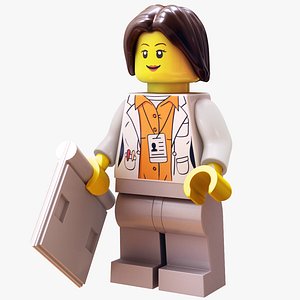 3D lego doctor - rigged model