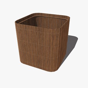 3D model Small Wooden Container