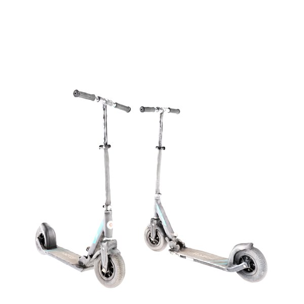 equipped gray kick scooter model