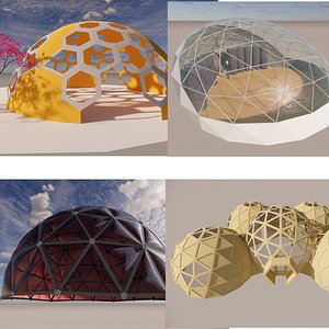 3D Goedesic Dome Design -A1