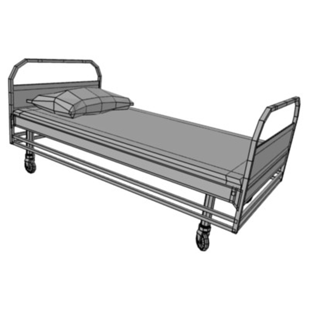 3d hospital beds model
