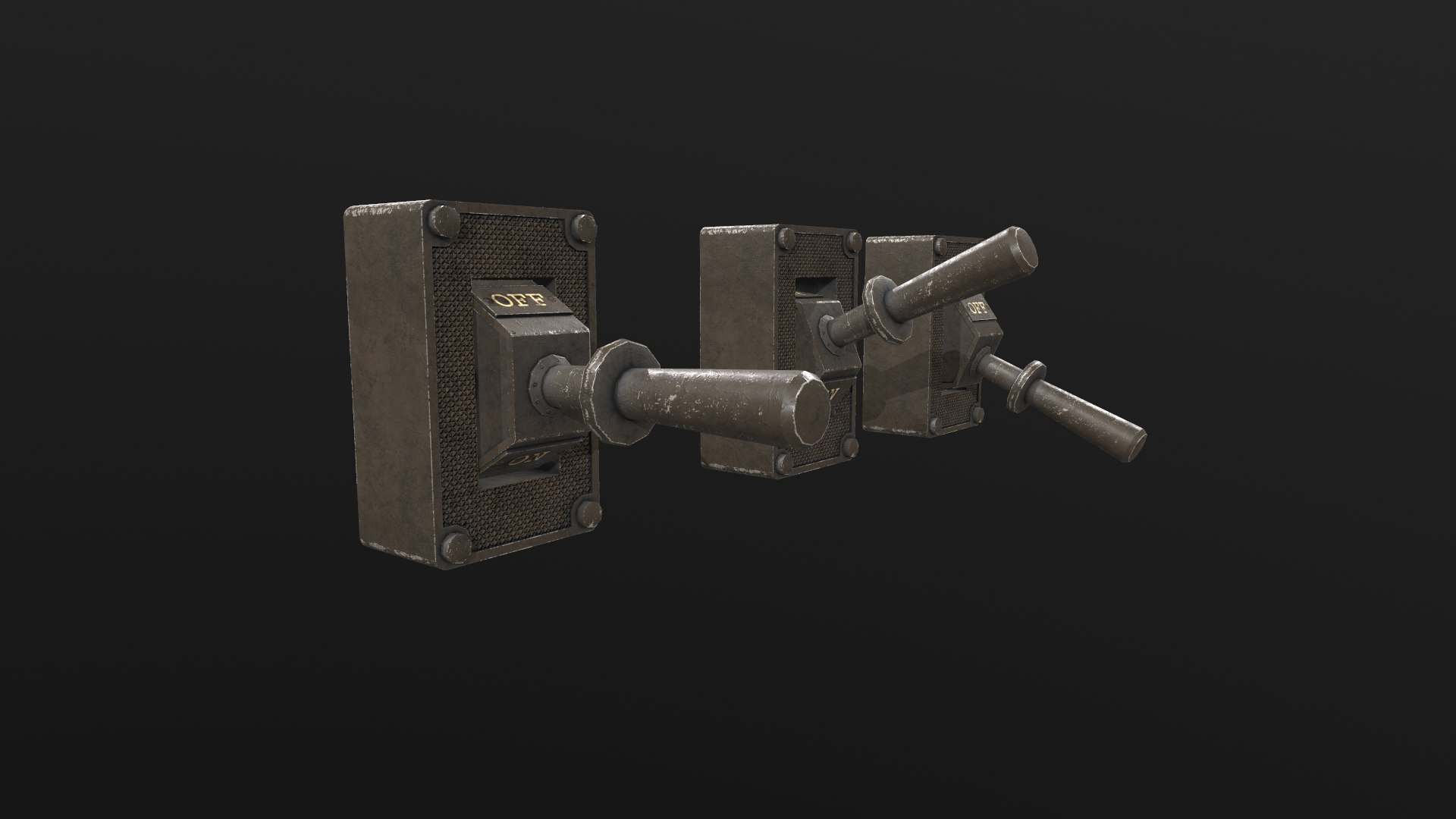 Industrial Power On - Off Switch 1 model - TurboSquid 1748622