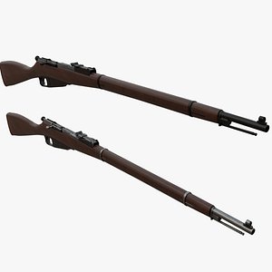 M1891 Rifle 3D model