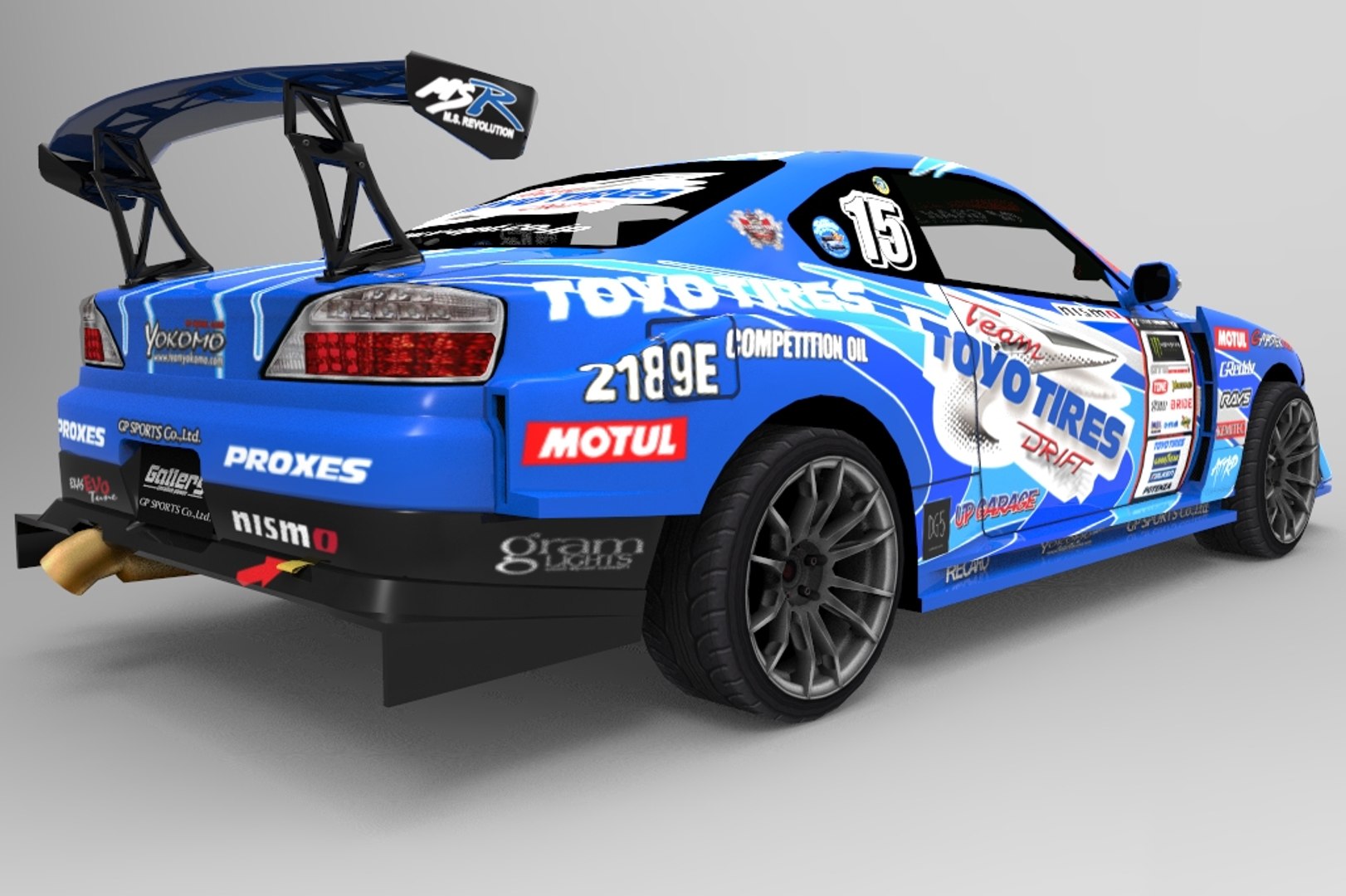 Racing Car D1 3d Model