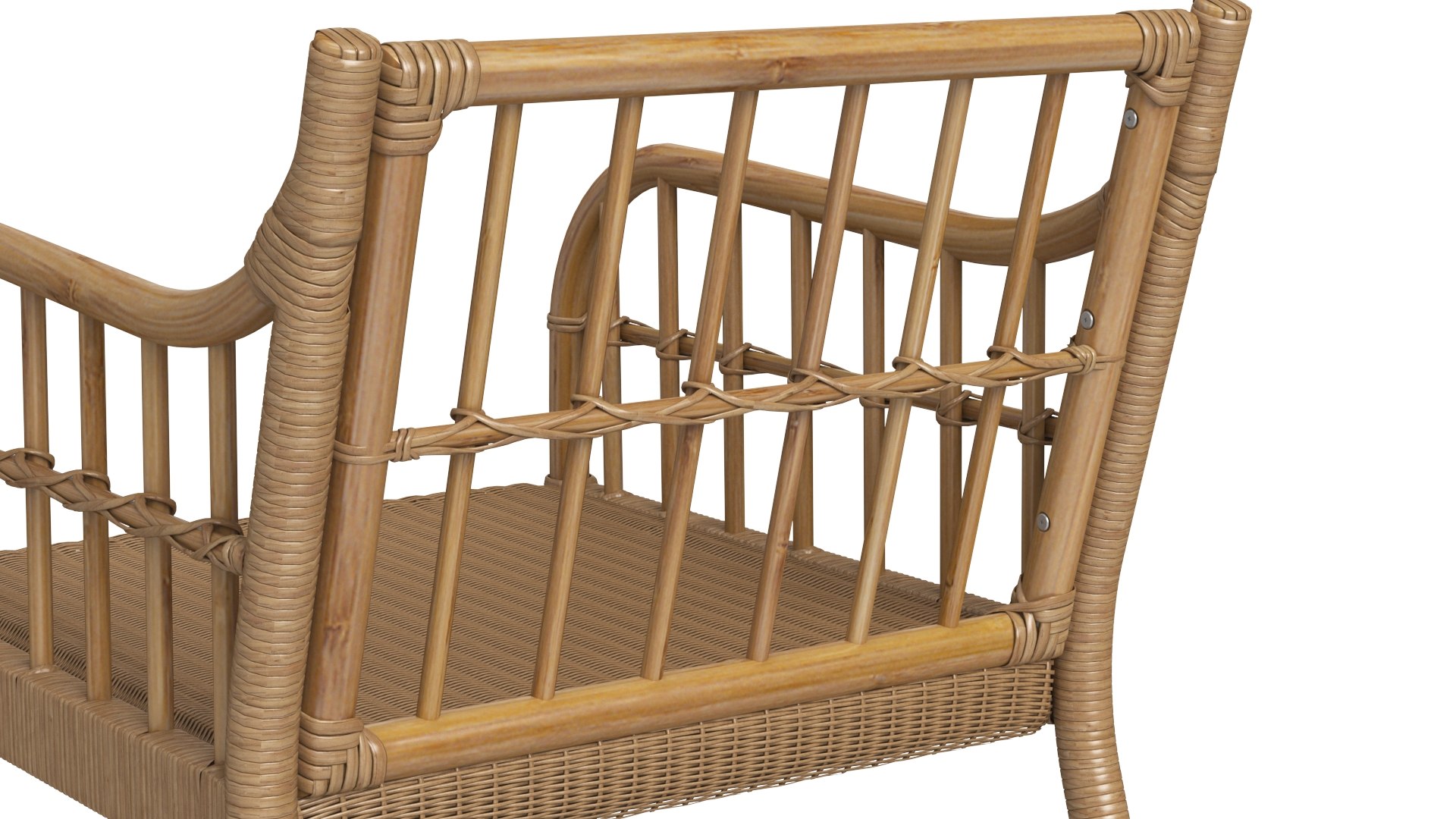 3D IKEA Holmsta Rattan Armchair TurboSquid 2128202