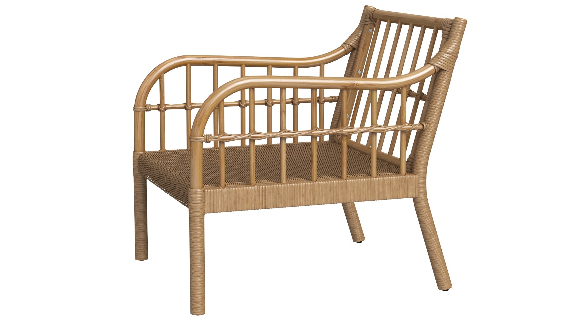 3D IKEA Holmsta Rattan Armchair TurboSquid 2128202