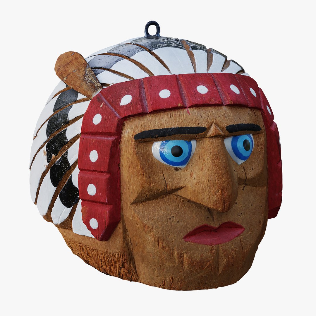 Indian head carving 3D TurboSquid 2039870