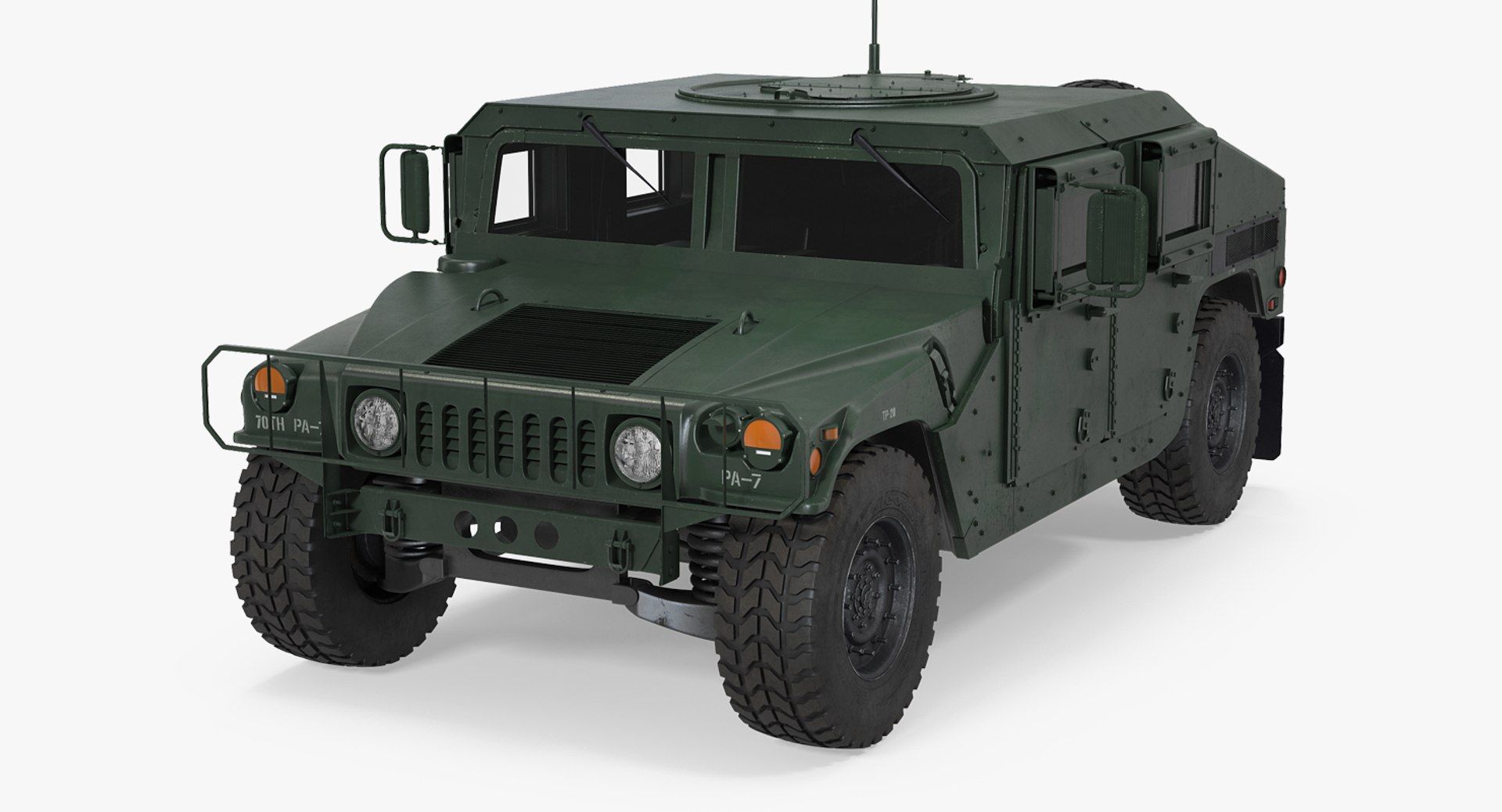 Humvee M1151 3D model preview