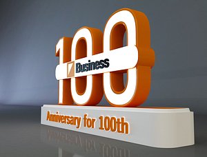 100 years anniversary 3d model a661d 3D model