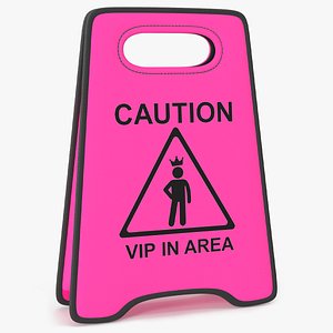 Warning Board Fashion Handbag 3D model