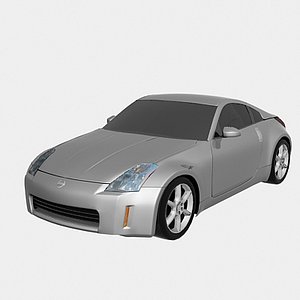 low poly Nissan 350Z