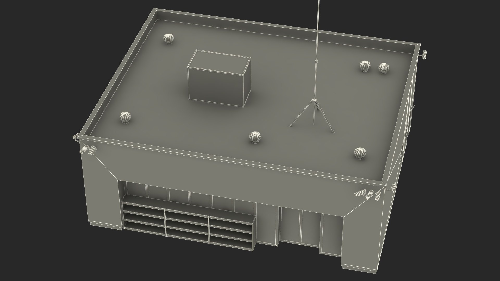 3D Small Shop Building model - TurboSquid 2026366