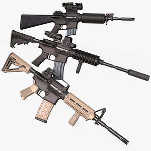 M4 Style Carbine with Attachments