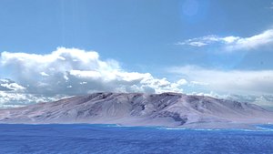 3d model landscape island cape verde