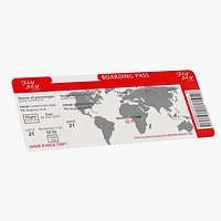 Red Boarding Pass