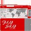 Carte d'embarquement rouge