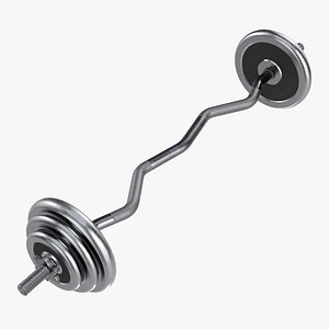 weight bar curved model