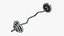 weight bar curved model