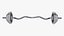 weight bar curved model