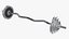 weight bar curved model