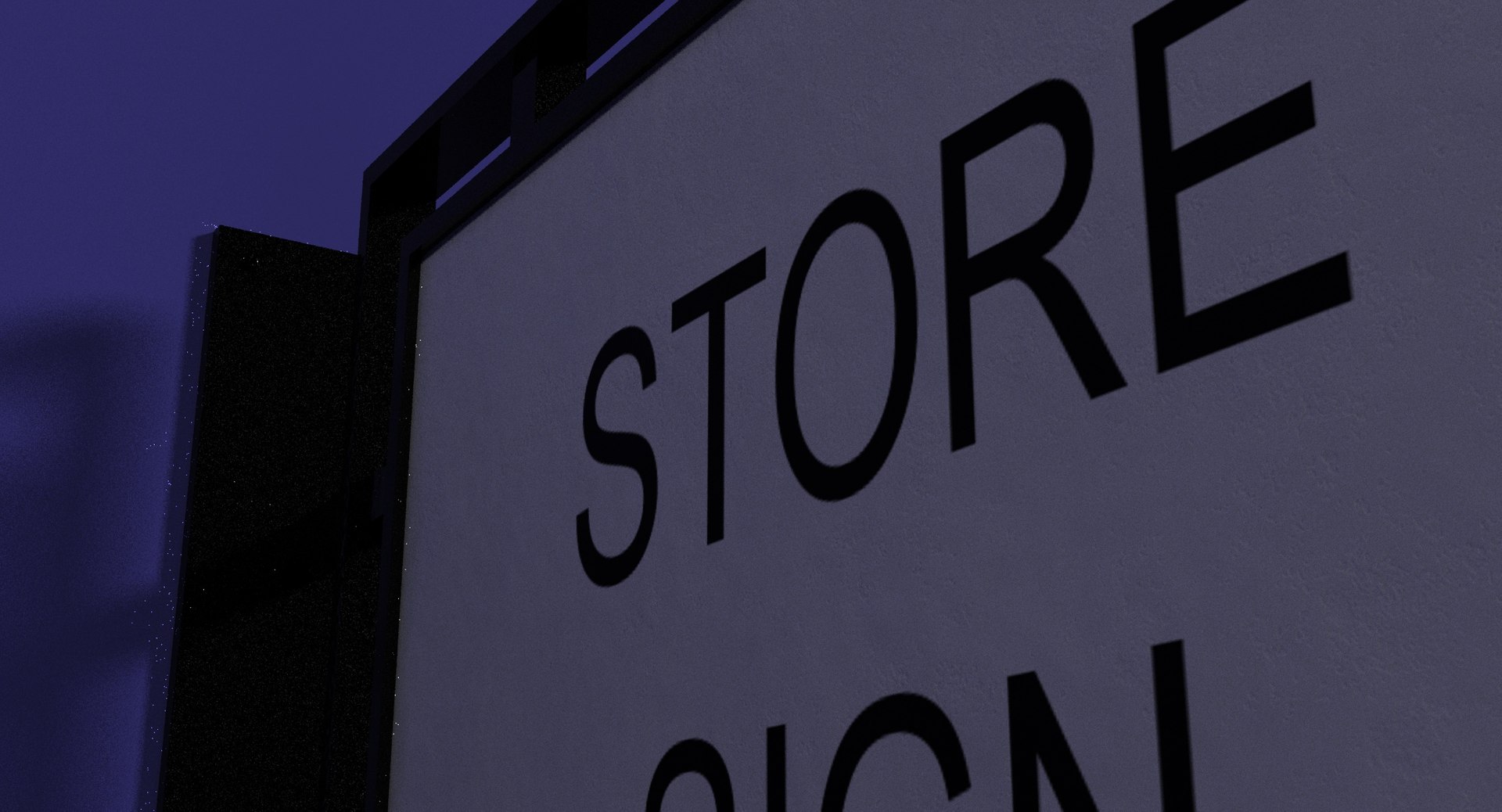 3D model storefront sign - TurboSquid 1323634