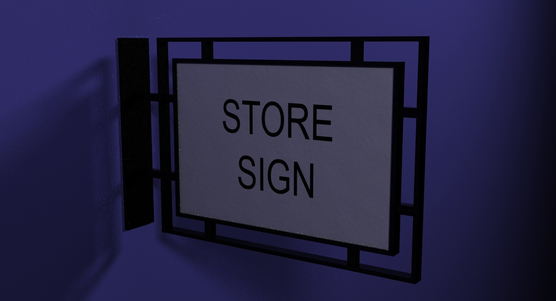 3D model storefront sign - TurboSquid 1323634