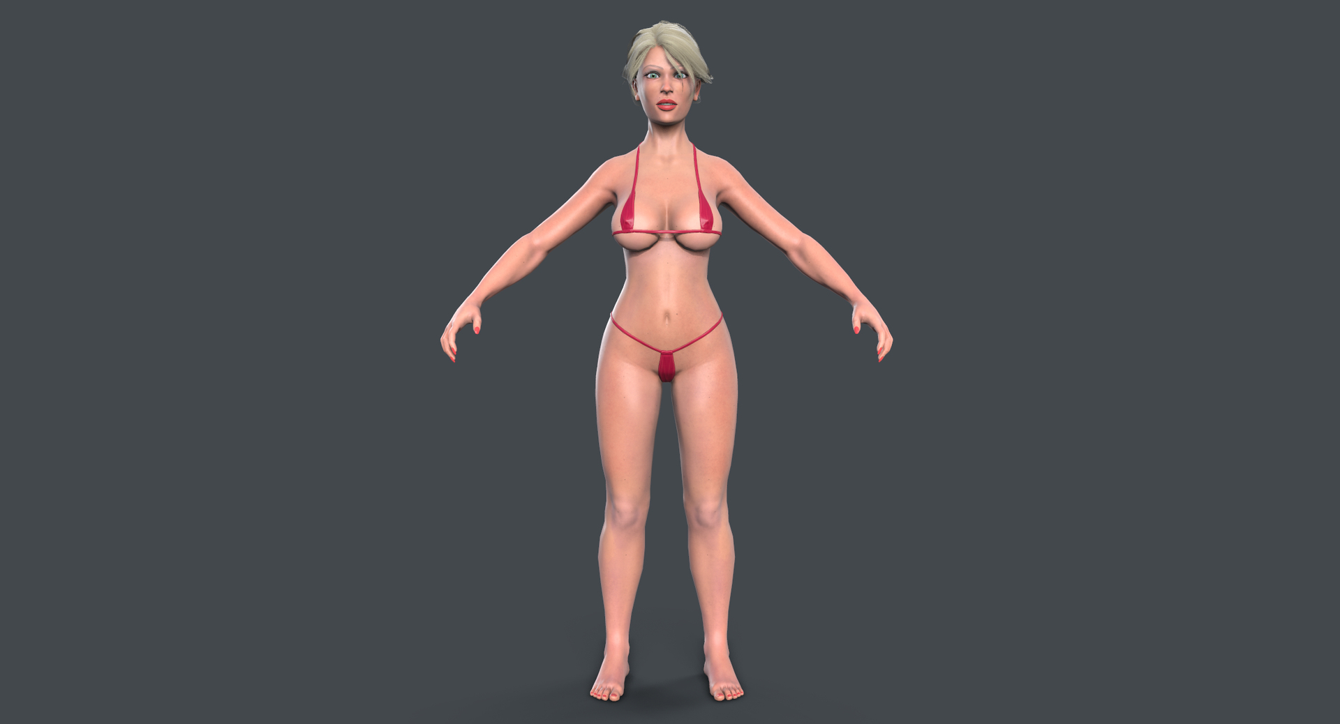 Sexy Girl Sport Bikini 3D Model - TurboSquid 1422976