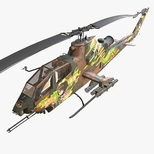 Bell AH-1S Cobra JGSDF Wakana Kisarazu Basic Animation --10--