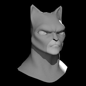 3d model cartoon cat head