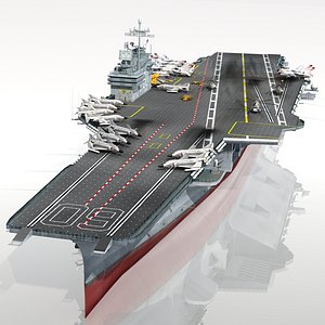 USS Saratoga CVCVACVB-60 3D model