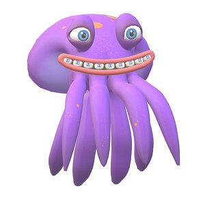 3D Smiling octopus