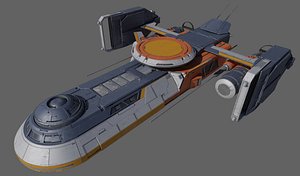 3D cargo spacecraft