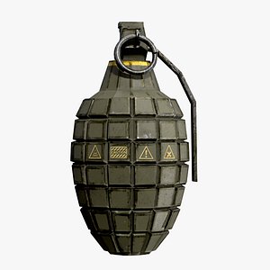 F1 Grenade - Frag Hand Grenade 3D Model 3D model