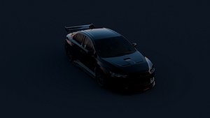 3D model High-Poly Mitsubishi Lancer EVO X Tuning 3D model