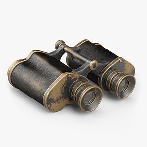 3D Antique Navy Binoculars