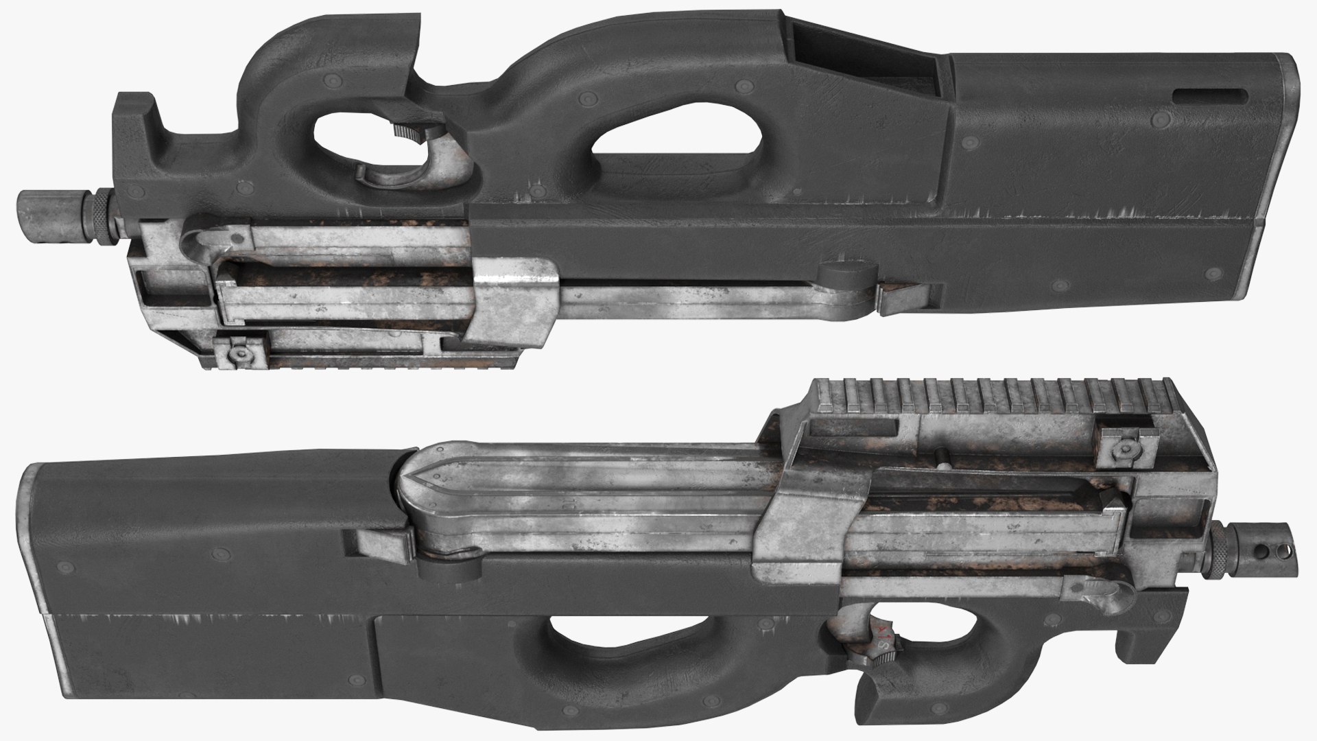3D Submachine Gun Game Weapon - TurboSquid 2099625