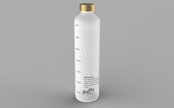 3D water bottle