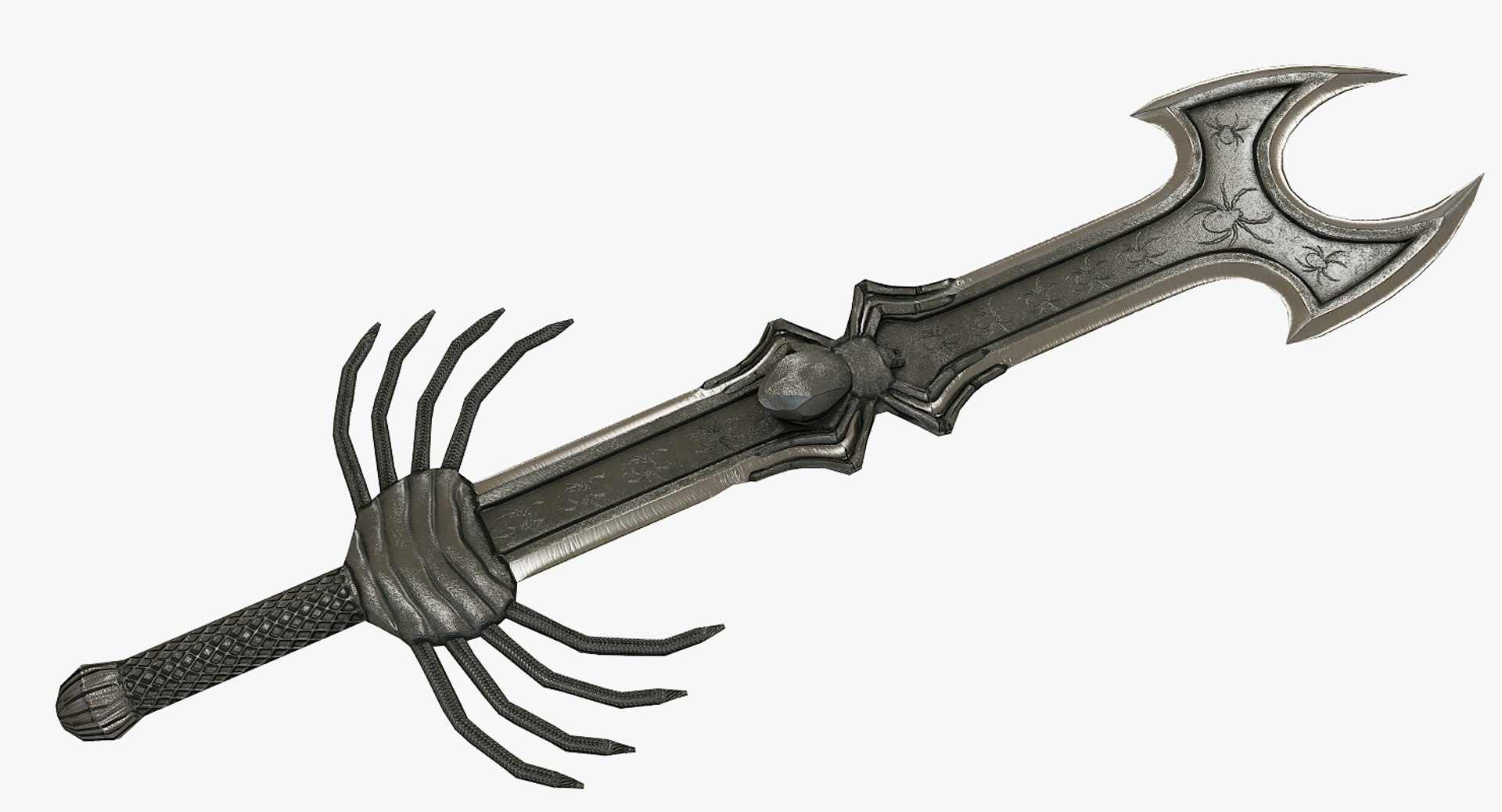 Spider Sword Low poly 3d Model