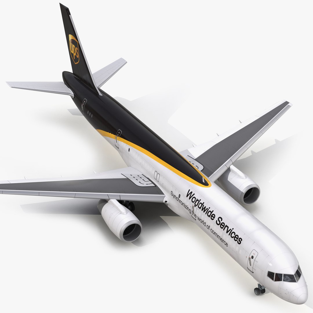 Boeing 757-200F UPS Airlines 3D model preview